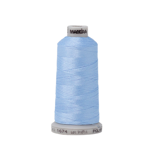1674 Blue PolyNeon 40 Embroidery Thread