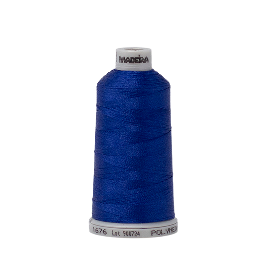1676 Blue PolyNeon 40 Embroidery Thread