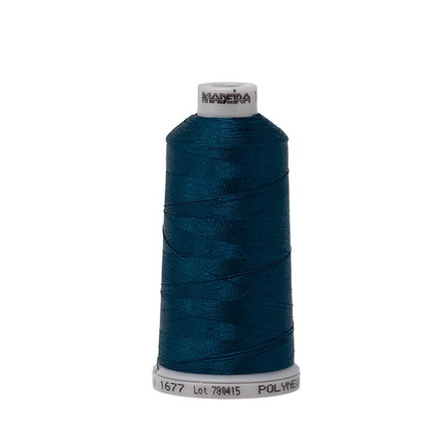 1677 Blue Green PolyNeon 40 Embroidery Thread
