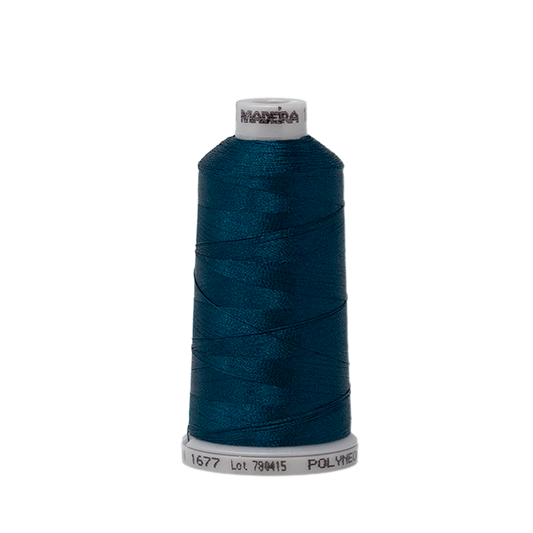 1677 Blue Green PolyNeon 40 Embroidery Thread
