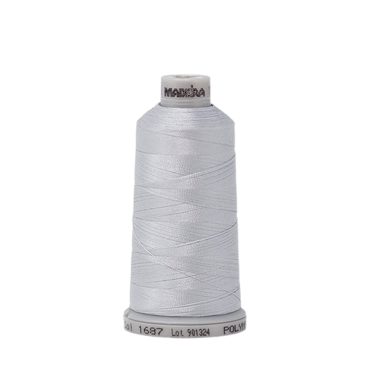 1687 Gray PolyNeon 40 Embroidery Thread