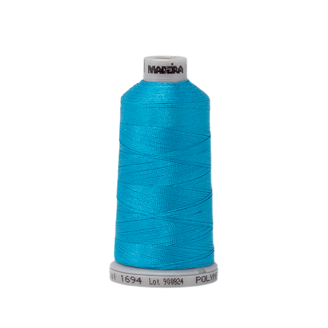 1694 Blue Green PolyNeon 40 Embroidery Thread