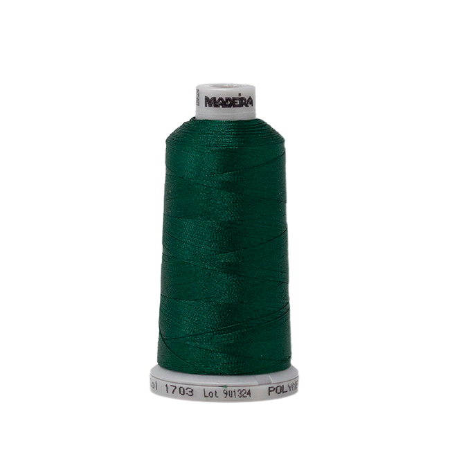 1703 Green PolyNeon 40 Embroidery Thread