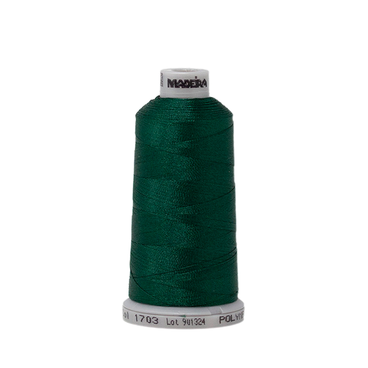 1703 Green PolyNeon 40 Embroidery Thread