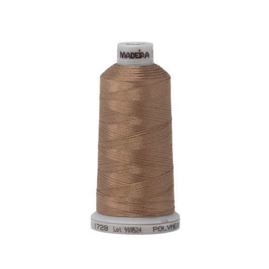 1728 Brown PolyNeon 40 Embroidery Thread