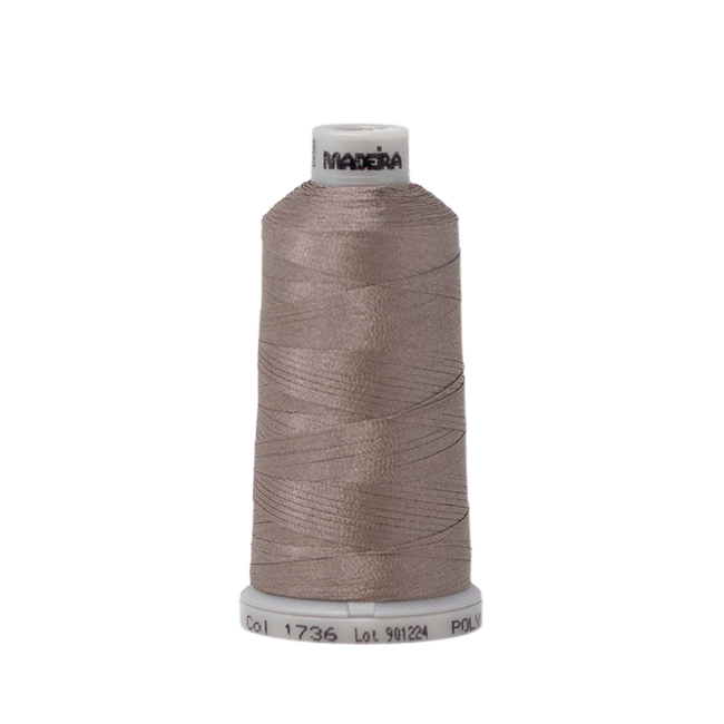 1736 Brown PolyNeon 40 Embroidery Thread