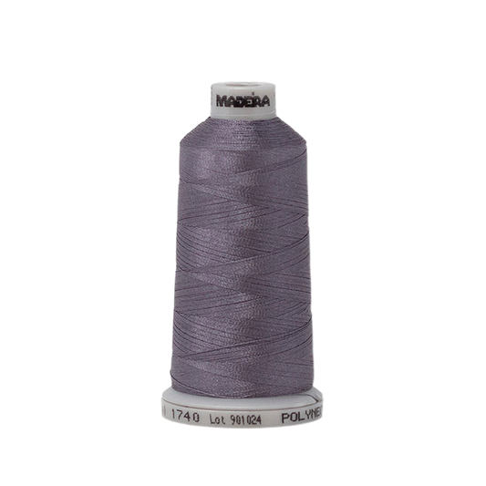 1740 Blue Gray PolyNeon 40 Embroidery Thread