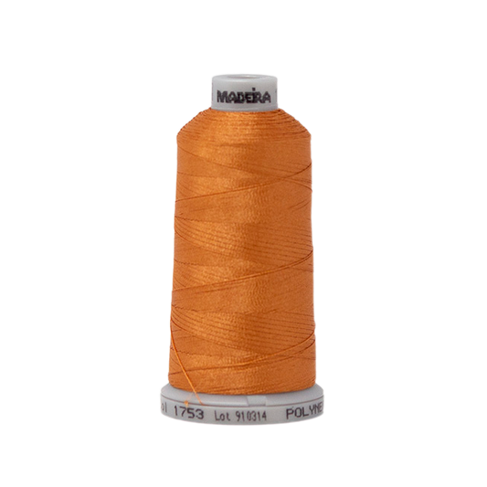 1753 Brown Orange PolyNeon 40 Embroidery Thread