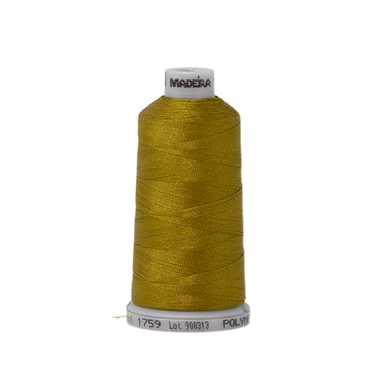 1759 Green Brown PolyNeon 40 Embroidery Thread
