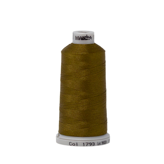 1793 Green Brown PolyNeon 40 Embroidery Thread