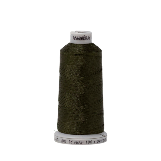 1795 Green Brown PolyNeon 40 Embroidery Thread