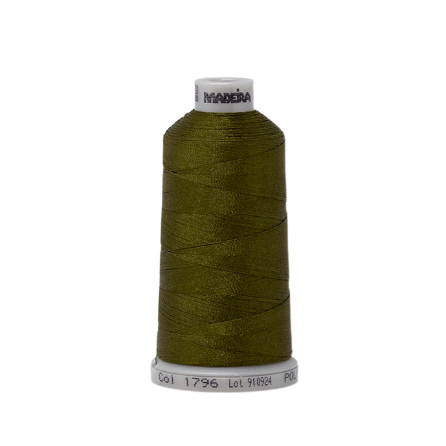 1796 Green Brown PolyNeon 40 Embroidery Thread