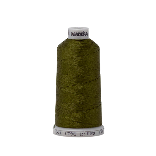1796 Green Brown PolyNeon 40 Embroidery Thread