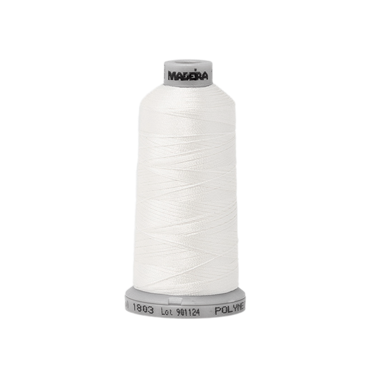 1803 White PolyNeon 40 Embroidery Thread