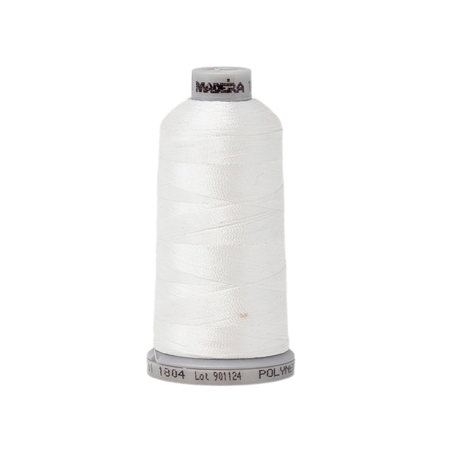 1804 White PolyNeon 40 Embroidery Thread
