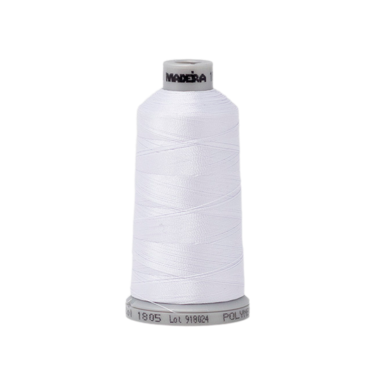 1805 White PolyNeon 40 Embroidery Thread