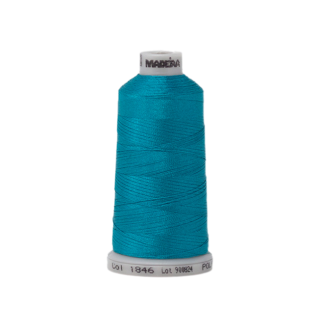 1846 Blue Green PolyNeon 40 Embroidery Thread