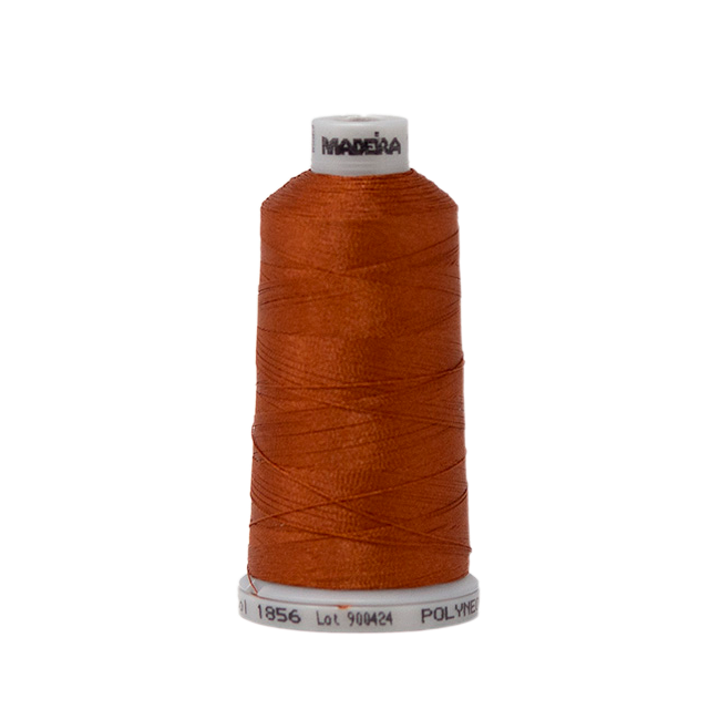1856 Brown Orange PolyNeon 40 Embroidery Thread