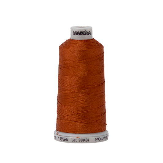 1856 Brown Orange PolyNeon 40 Embroidery Thread