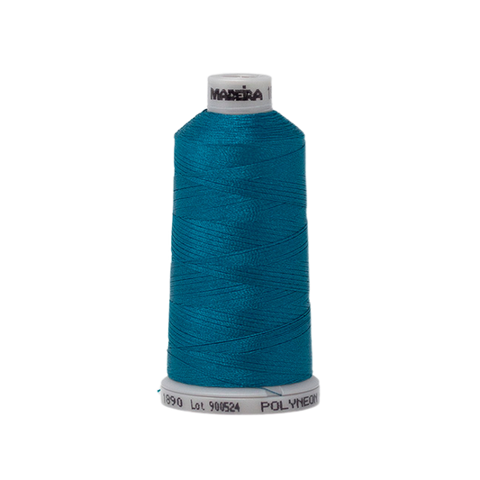 1890 Blue Green PolyNeon 40 Embroidery Thread