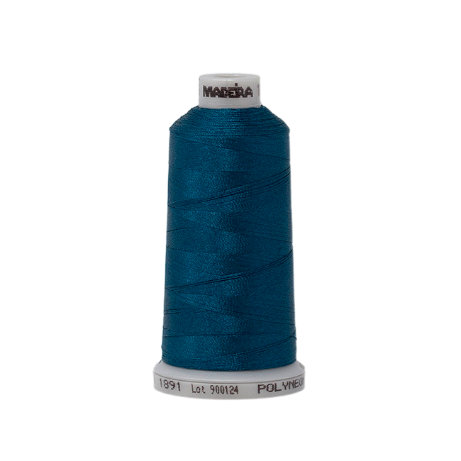 1891 Blue Green PolyNeon 40 Embroidery Thread