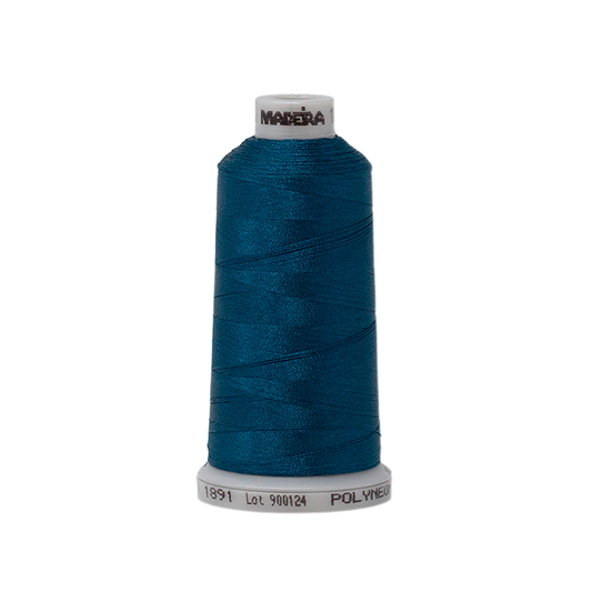 1891 Blue Green PolyNeon 40 Embroidery Thread