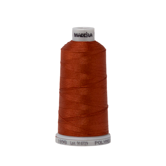 1898 Brown Orange PolyNeon 40 Embroidery Thread
