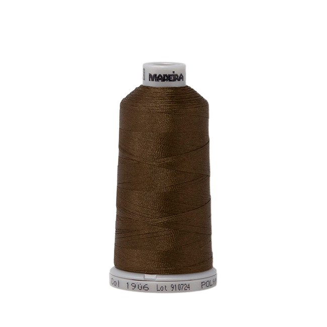 1906 Brown PolyNeon 40 Embroidery Thread