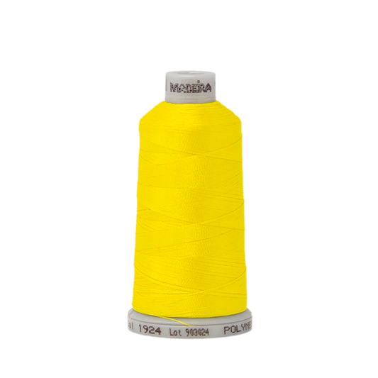 1924 Yellow PolyNeon 40 Embroidery Thread