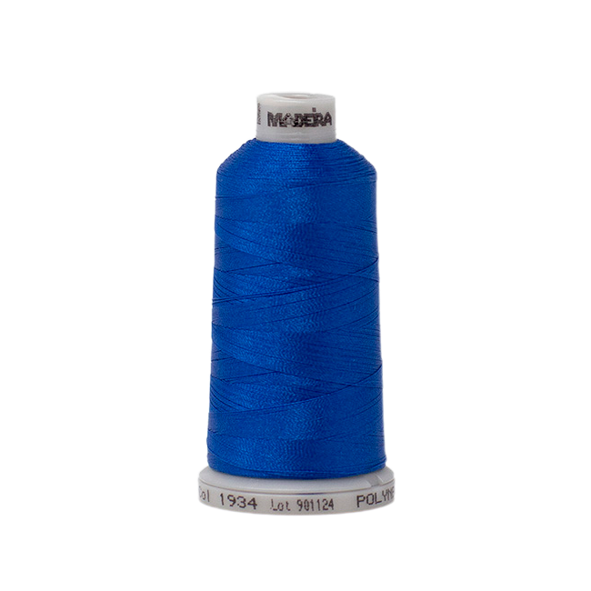 1934 Blue PolyNeon 40 Embroidery Thread