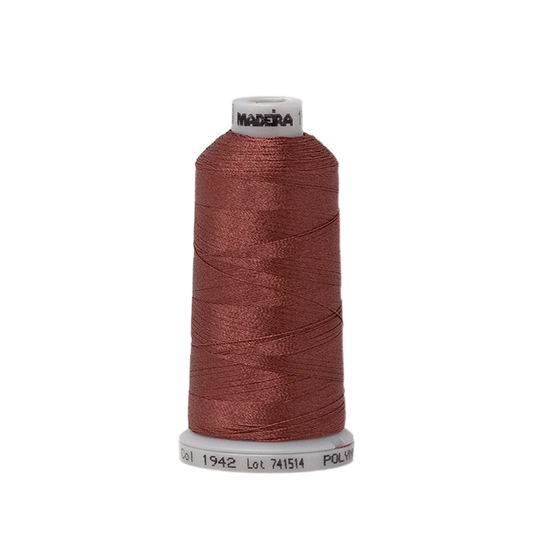 1942 Brown PolyNeon 40 Embroidery Thread