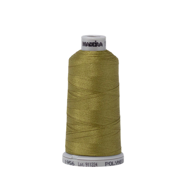 1956 Green Brown PolyNeon 40 Embroidery Thread