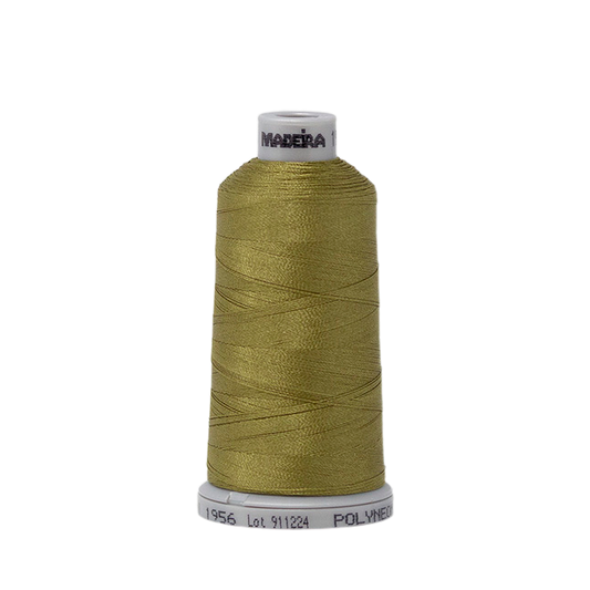 1956 Green Brown PolyNeon 40 Embroidery Thread