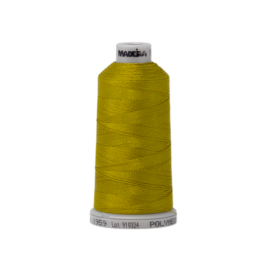 1959 Green Gold PolyNeon 40 Embroidery Thread