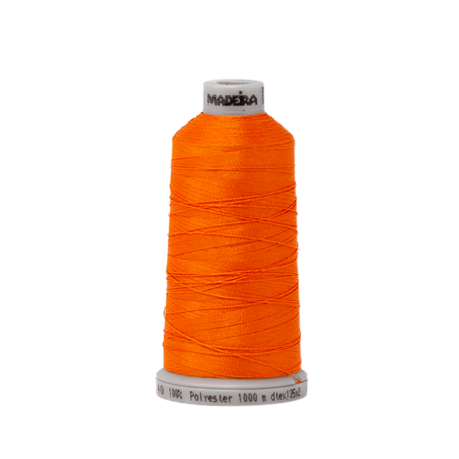 1965 Orange PolyNeon 40 Embroidery Thread