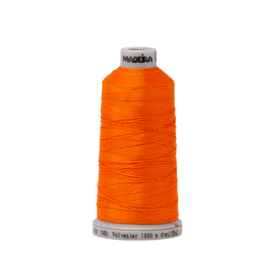 1965 Orange PolyNeon 40 Embroidery Thread