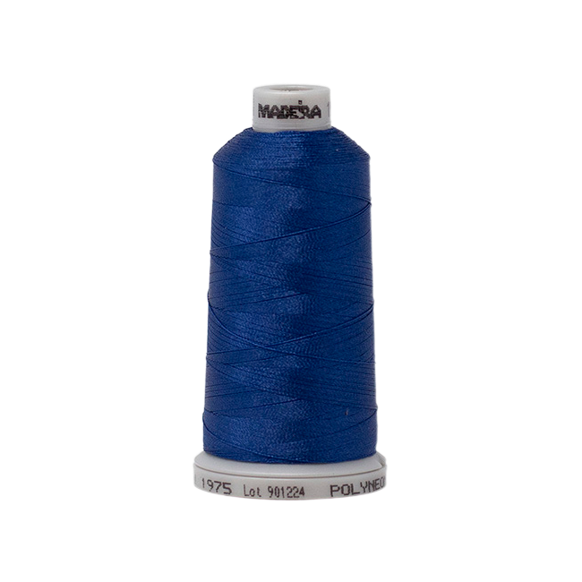 1975 Blue PolyNeon 40 Embroidery Thread