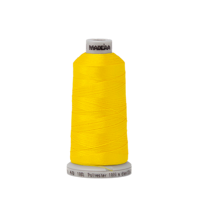 1980 Yellow PolyNeon 40 Embroidery Thread