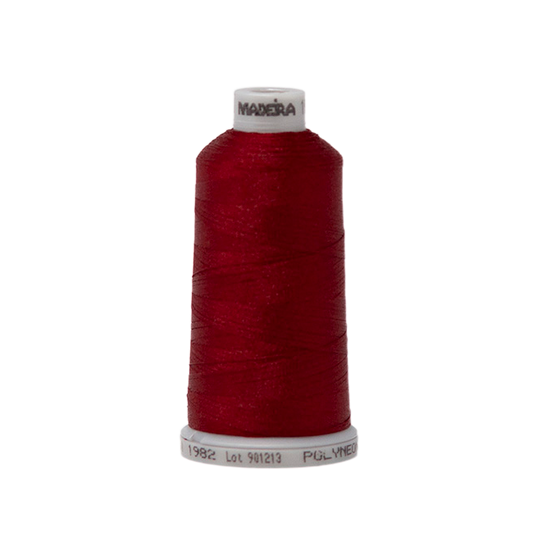 1982 Red PolyNeon 40 Embroidery Thread