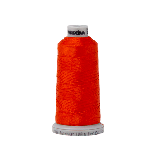 1987 Red Oange PolyNeon 40 Embroidery Thread