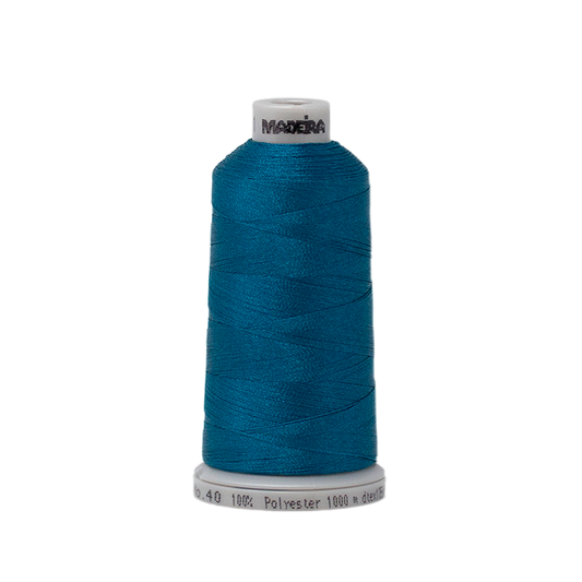 1991 Blue Green PolyNeon 40 Embroidery Thread