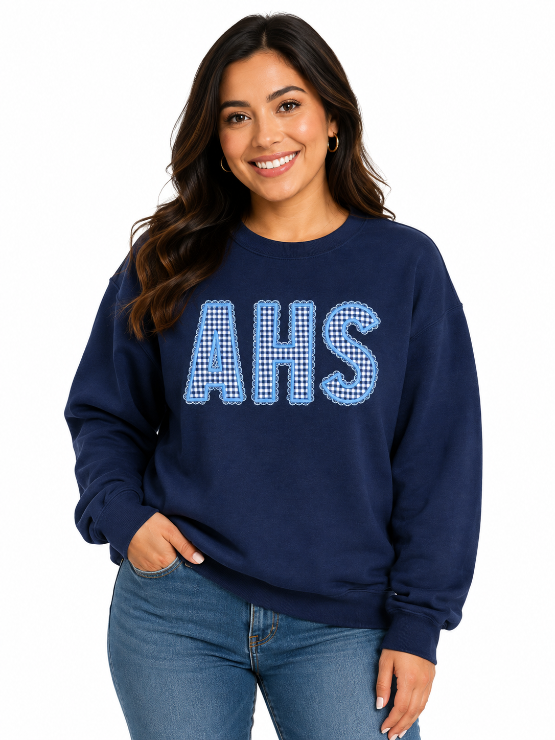 AHS 2 Lace Applique Gildan Crewneck