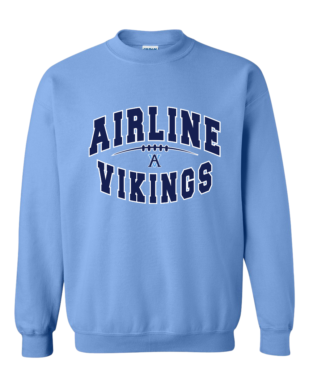 AVB Football Carolina Blue SS Crewneck