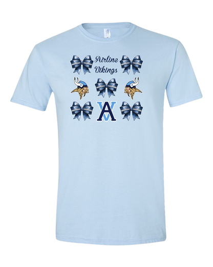 AVB Bows Light Blue 2 SS Tee