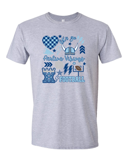 AVB Heart Sport Grey 1 SS Tee