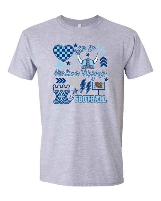 AVB Heart Sport Grey 1 SS Tee