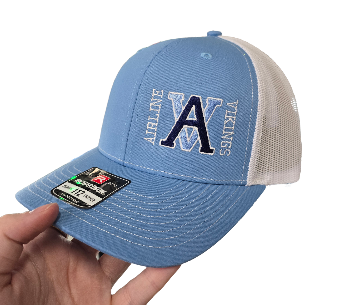 AVB Columbia Blue/White Hat