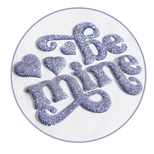 20”X12” Angel Blue Glitter Puff HTV