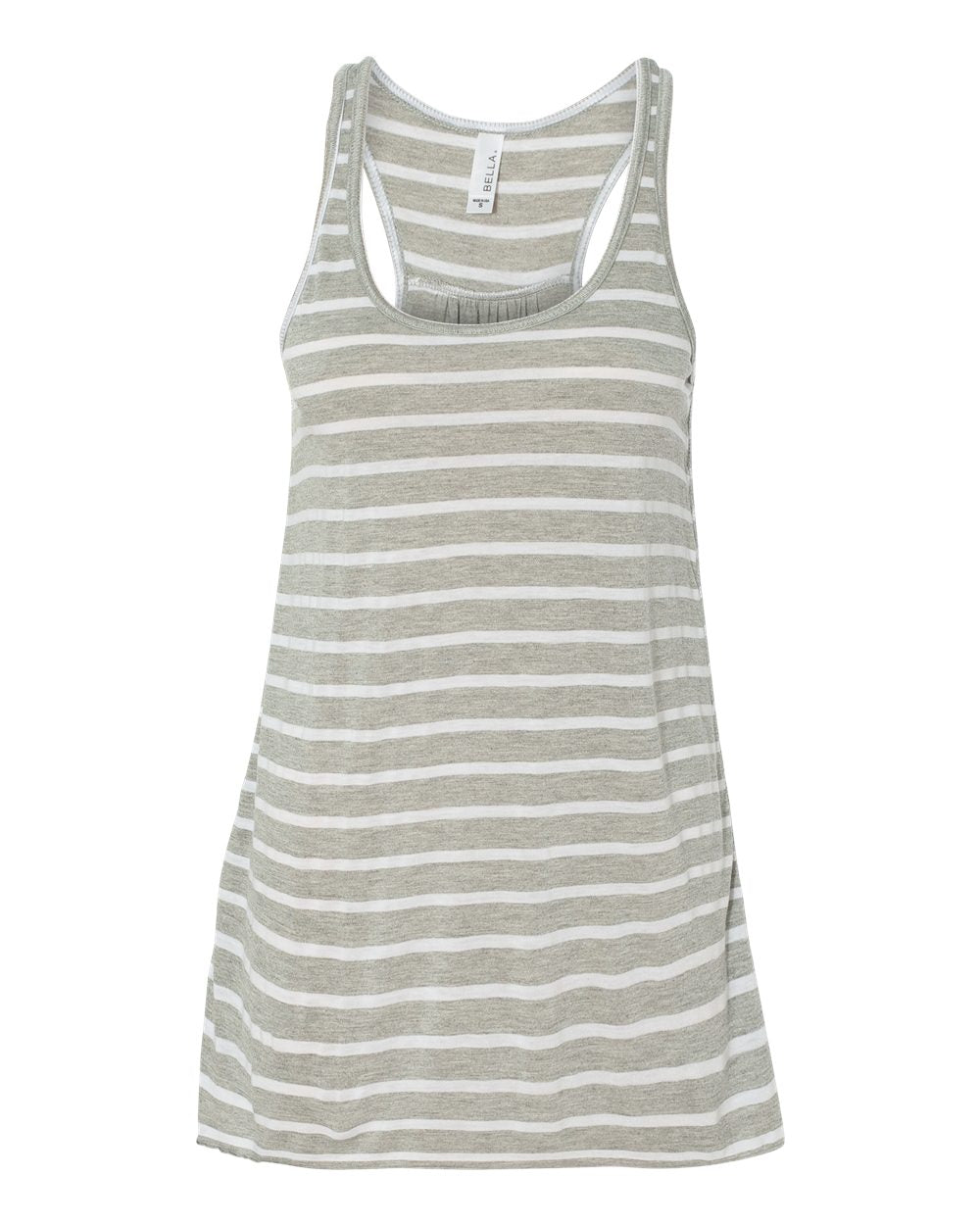 Athletic Htr/Wht Flowy Racerback Tank 8800