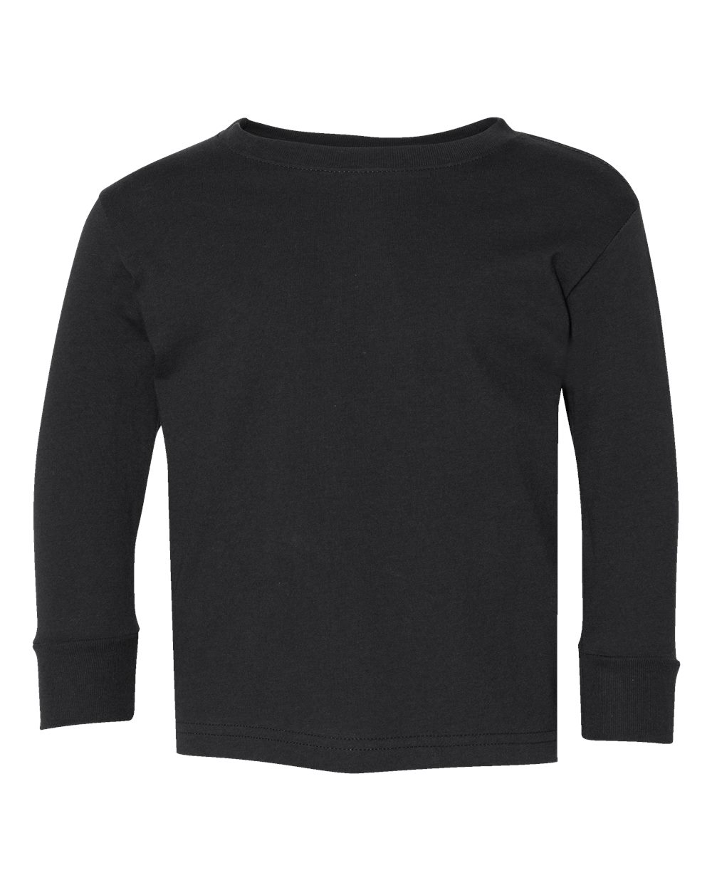 Black Toddler Fine Jersey Long Sleeve Tee - 3302